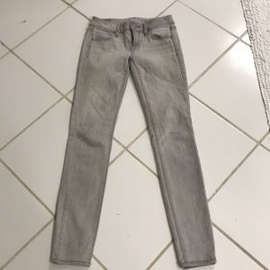 American Eagle Gray Super Stretch Jeans